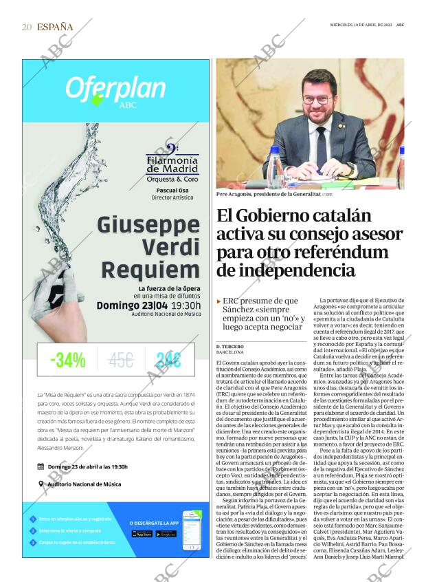 ABC MADRID 19-04-2023 página 20