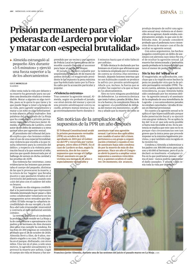 ABC MADRID 19-04-2023 página 21