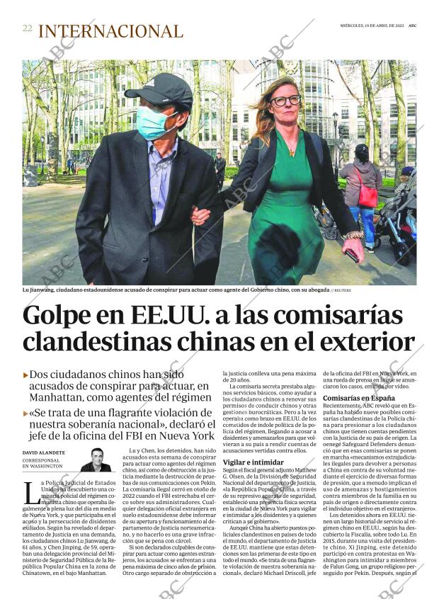 ABC MADRID 19-04-2023 página 22