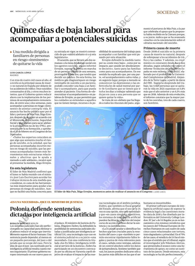 ABC MADRID 19-04-2023 página 37