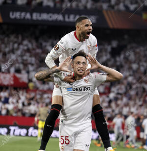 Cuartos de final de la Europa League en el estadio Ramón Sánchez Pizjuan entre...