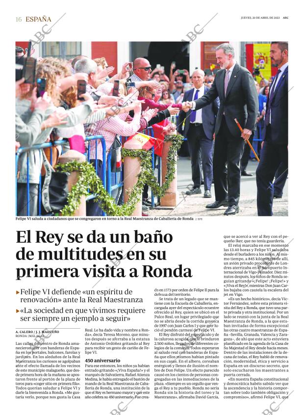 ABC MADRID 20-04-2023 página 16