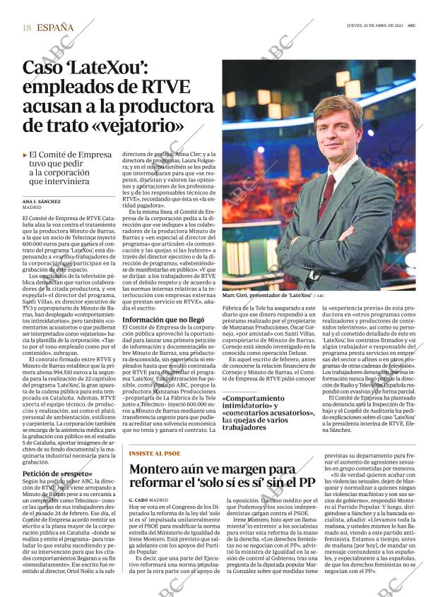 ABC MADRID 20-04-2023 página 18