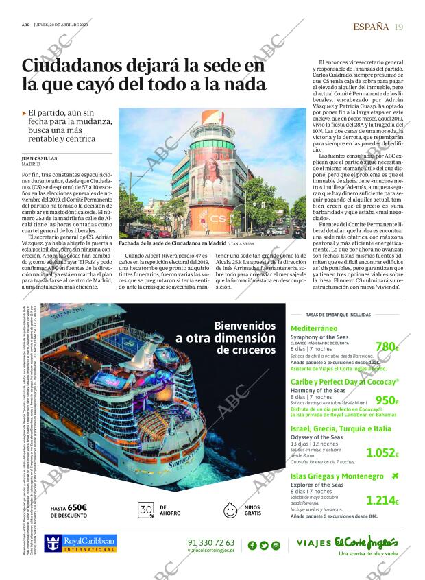 ABC MADRID 20-04-2023 página 19