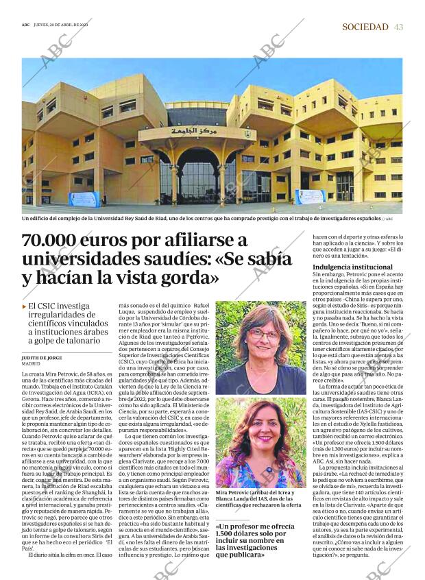 ABC MADRID 20-04-2023 página 43