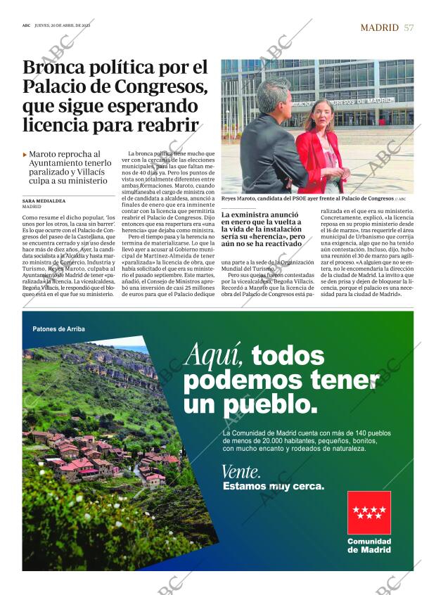 ABC MADRID 20-04-2023 página 57