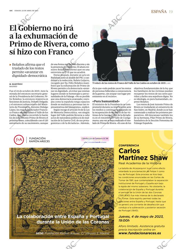 ABC MADRID 22-04-2023 página 19