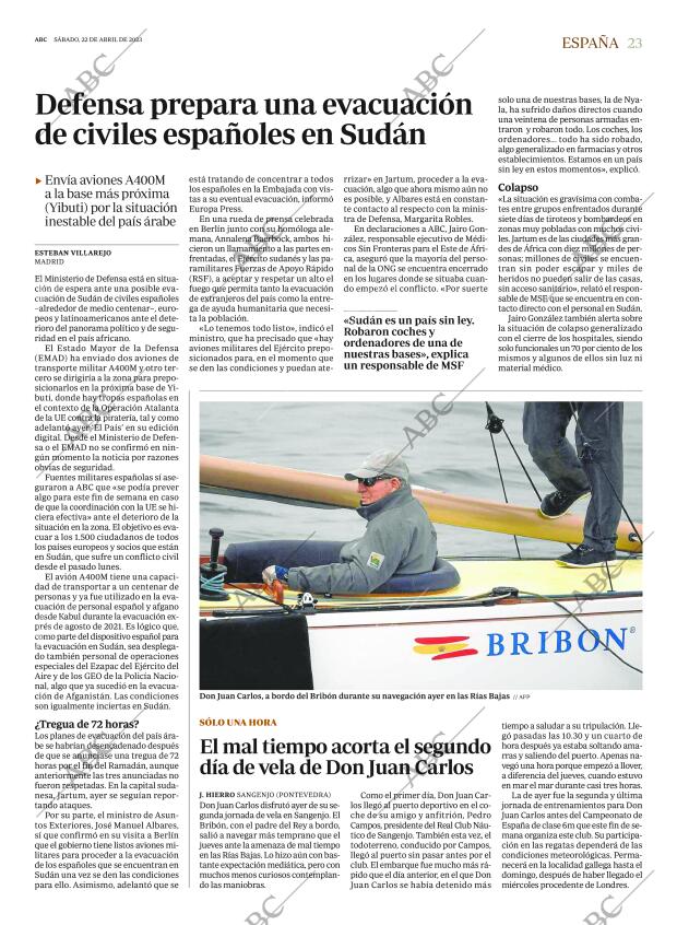 ABC MADRID 22-04-2023 página 23