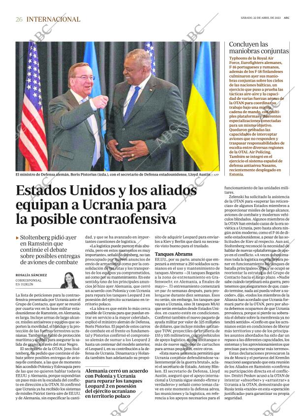 ABC MADRID 22-04-2023 página 26