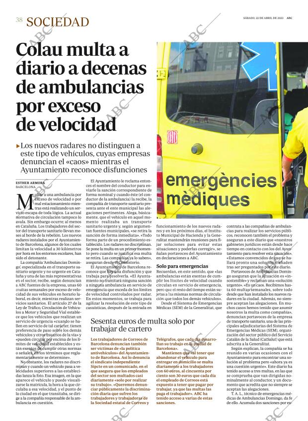 ABC MADRID 22-04-2023 página 38