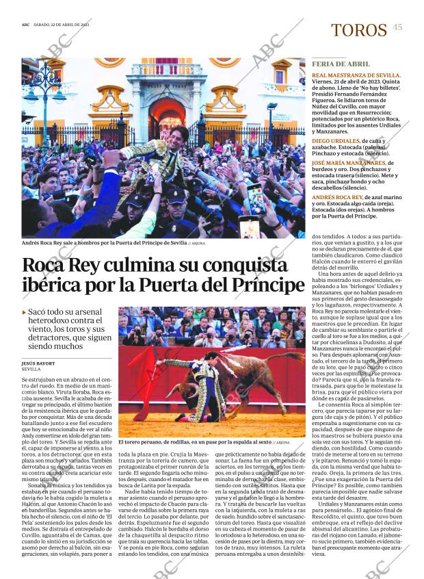 ABC MADRID 22-04-2023 página 45