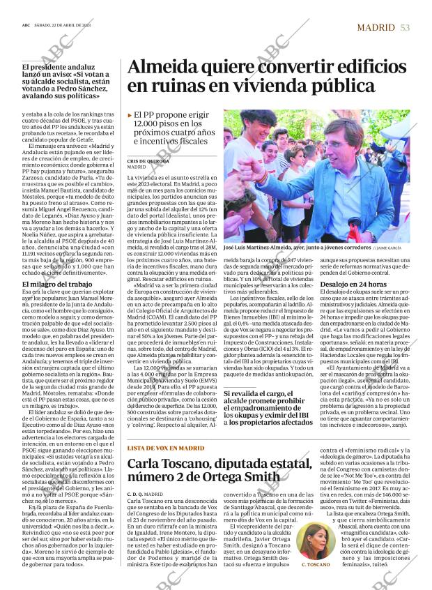 ABC MADRID 22-04-2023 página 53