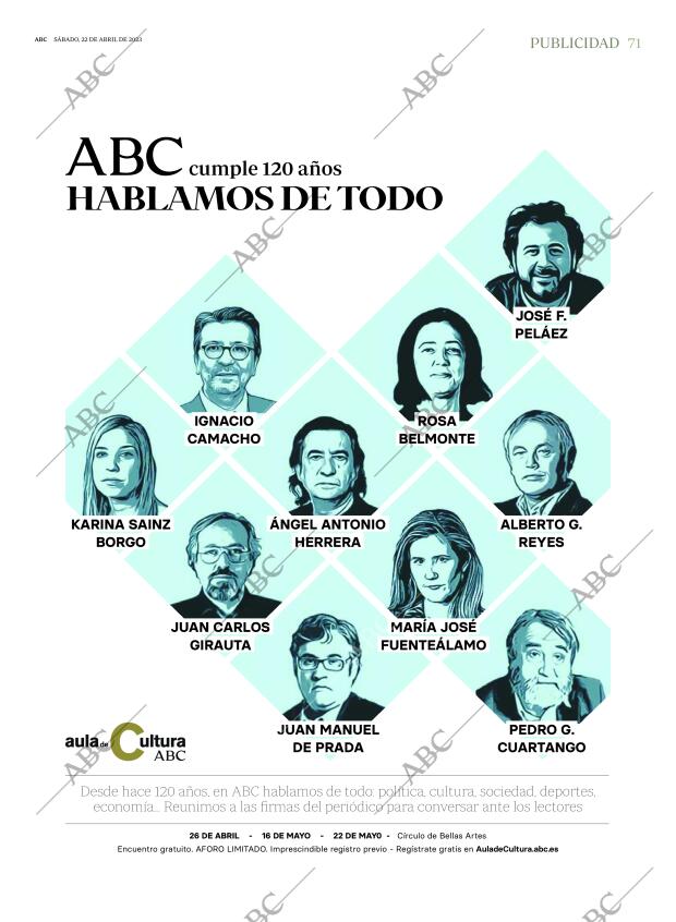 ABC MADRID 22-04-2023 página 71