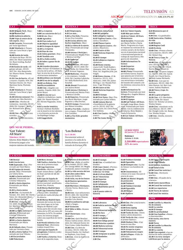 ABC MADRID 29-04-2023 página 63