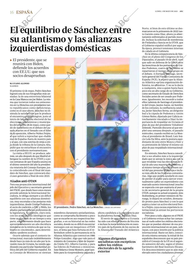 ABC MADRID 01-05-2023 página 16