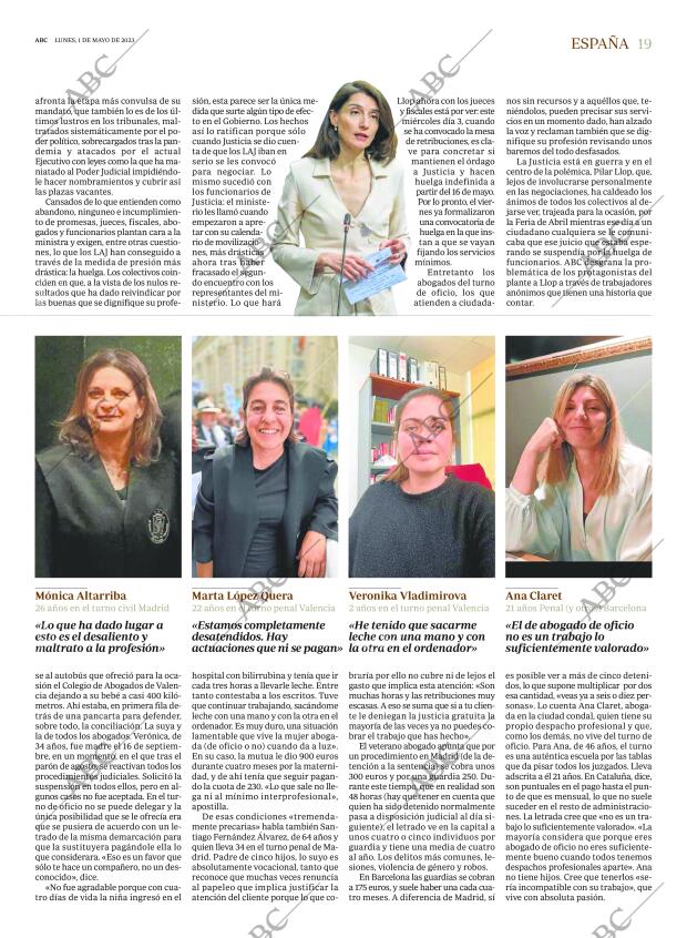 ABC MADRID 01-05-2023 página 19