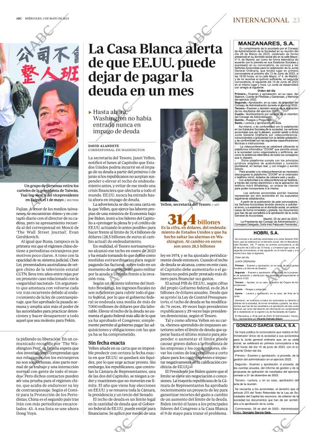 ABC MADRID 03-05-2023 página 23