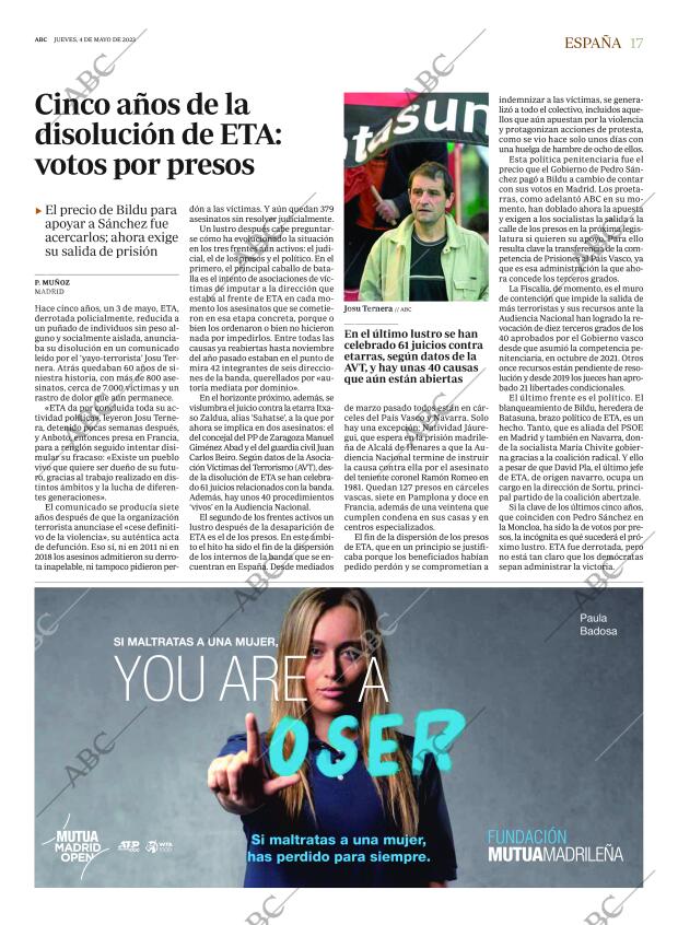 ABC MADRID 04-05-2023 página 17