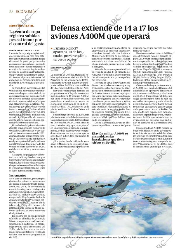 ABC SEVILLA 07-05-2023 página 58