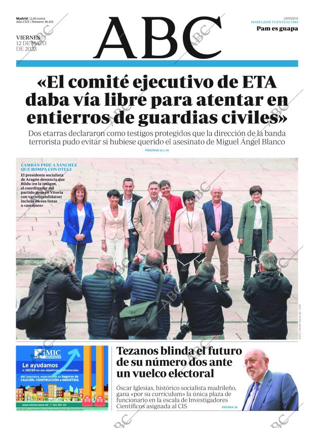 ABC MADRID 12-05-2023 página 1