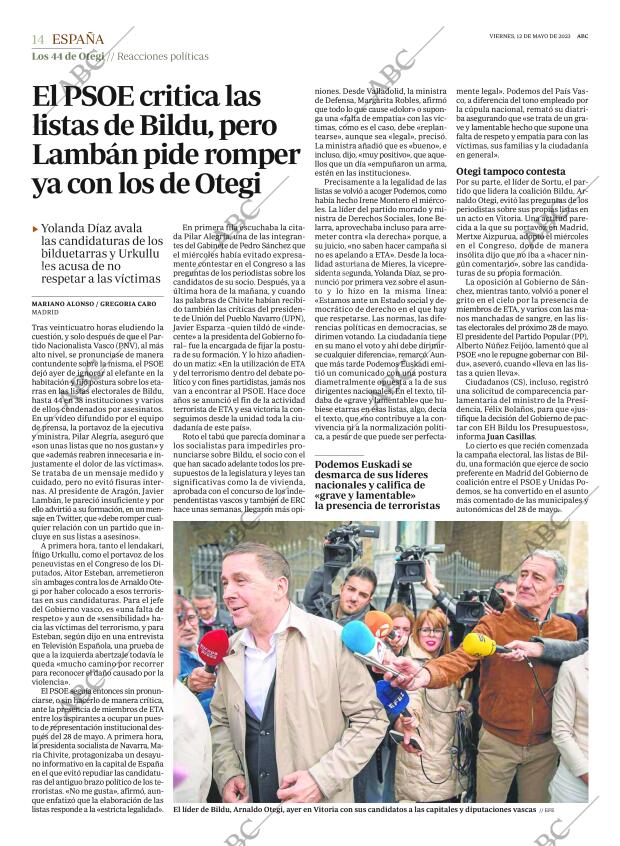 ABC MADRID 12-05-2023 página 14