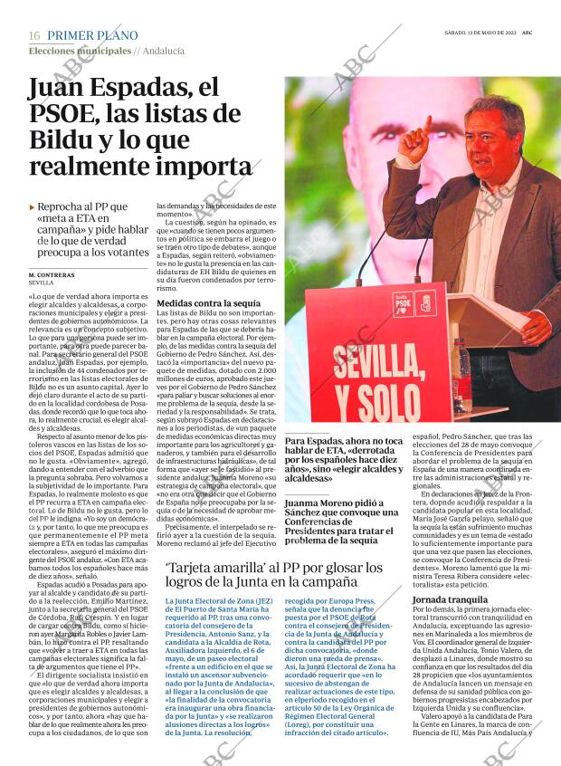 ABC SEVILLA 13-05-2023 página 16