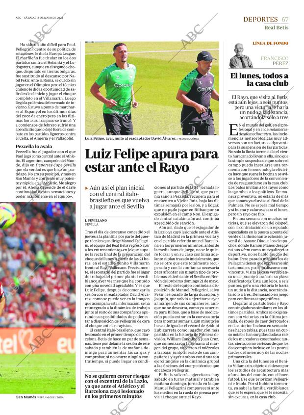 ABC SEVILLA 13-05-2023 página 67