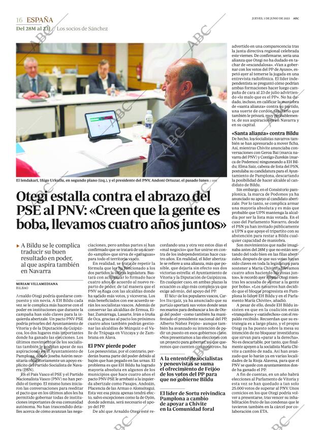ABC MADRID 01-06-2023 página 16