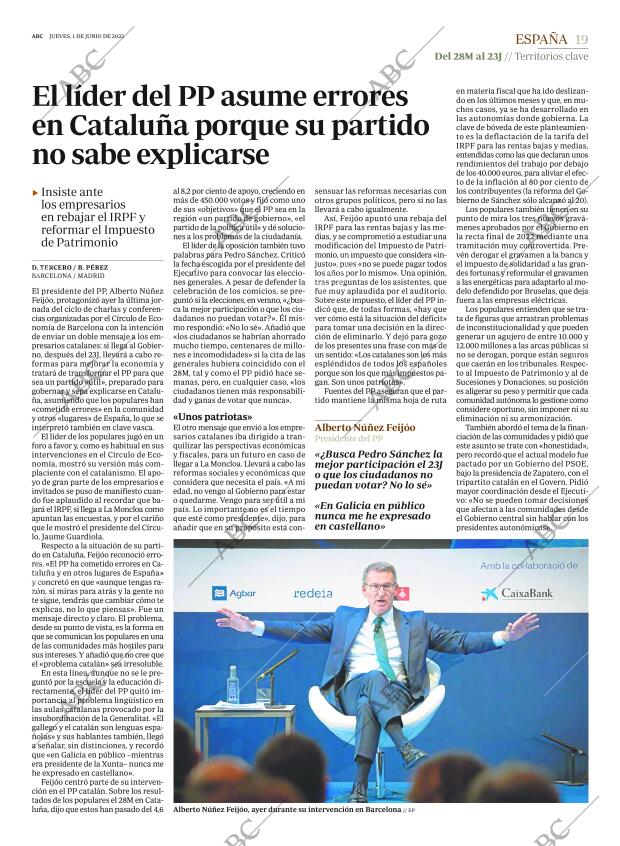 ABC MADRID 01-06-2023 página 19
