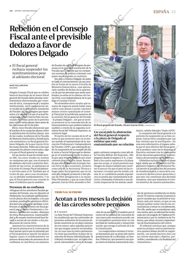 ABC MADRID 01-06-2023 página 23