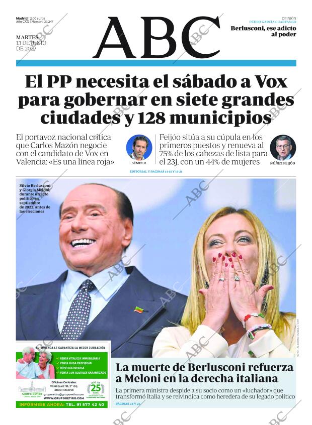 ABC MADRID 13-06-2023 página 1