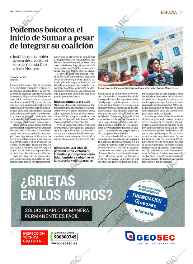 ABC MADRID 13-06-2023 página 17