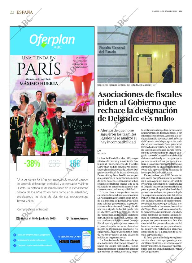 ABC MADRID 13-06-2023 página 22