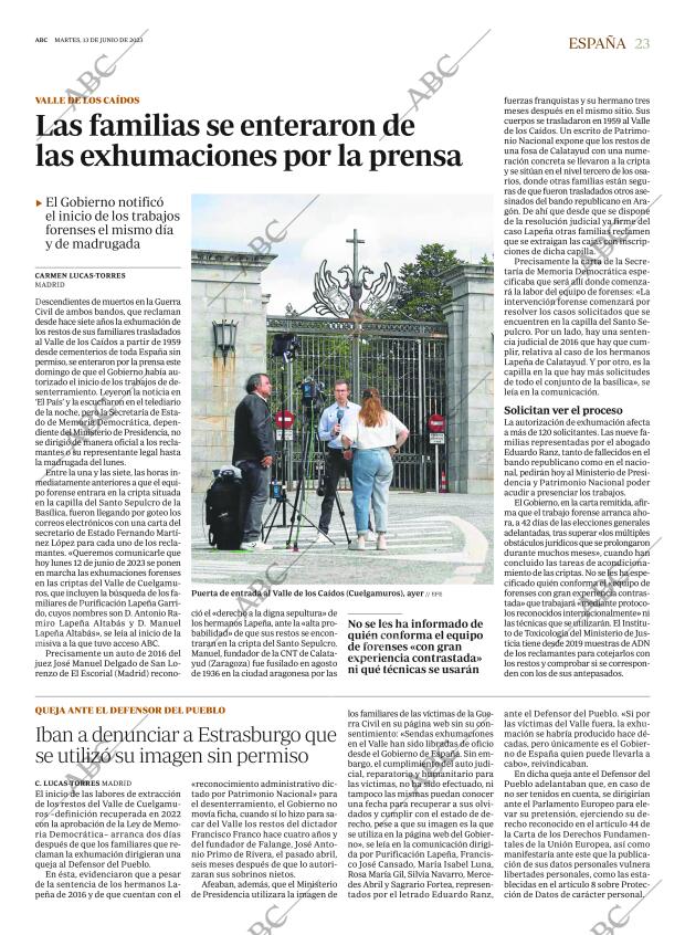 ABC MADRID 13-06-2023 página 23