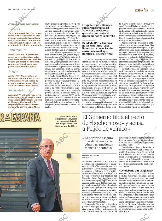 ABC MADRID 14-06-2023 página 15