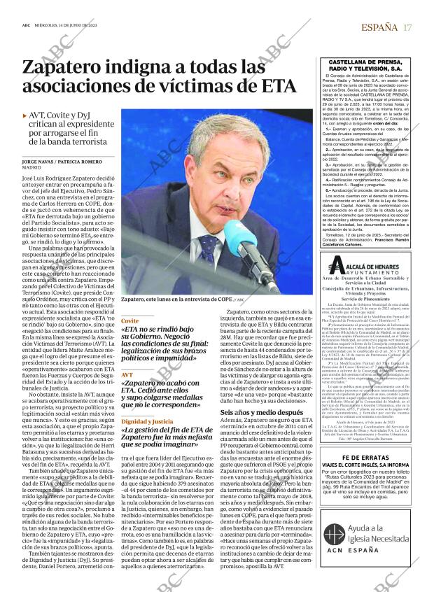 ABC MADRID 14-06-2023 página 17