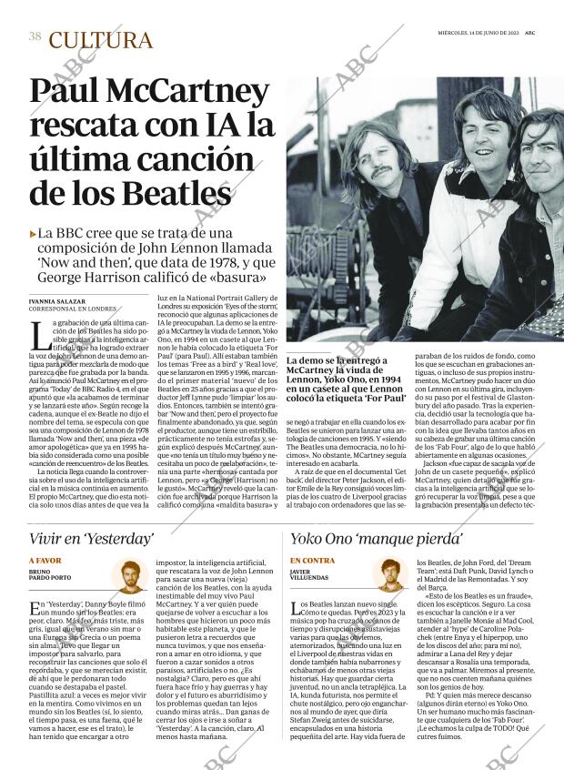 ABC MADRID 14-06-2023 página 38