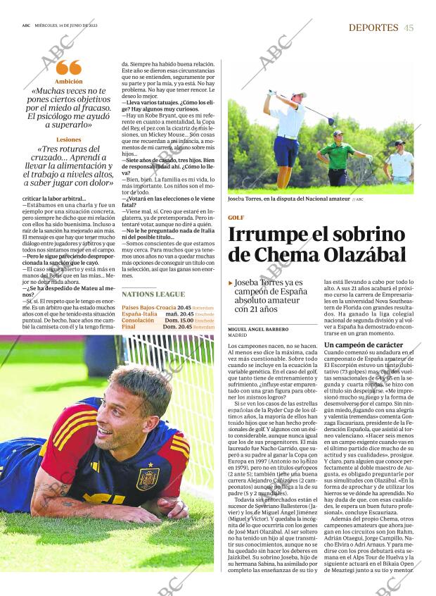 ABC MADRID 14-06-2023 página 45