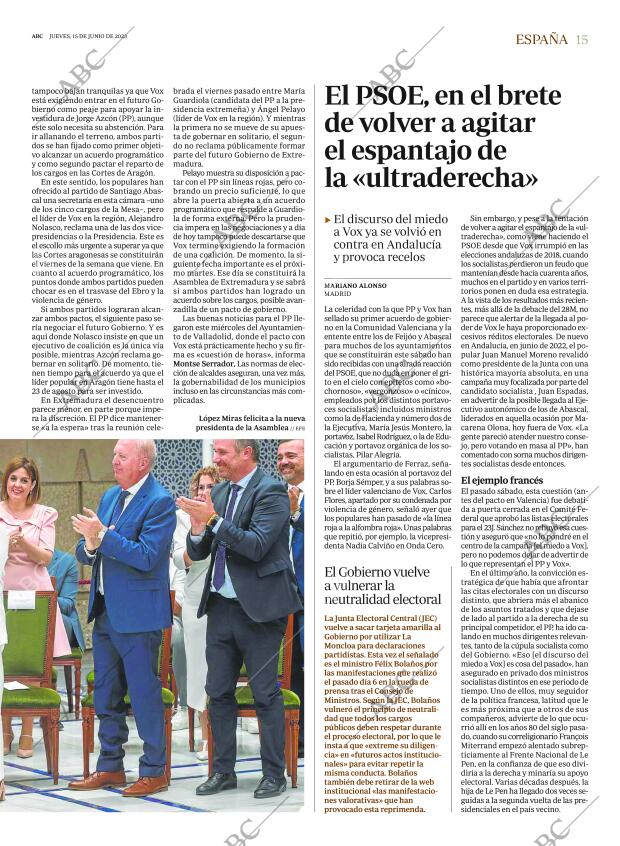 ABC MADRID 15-06-2023 página 15