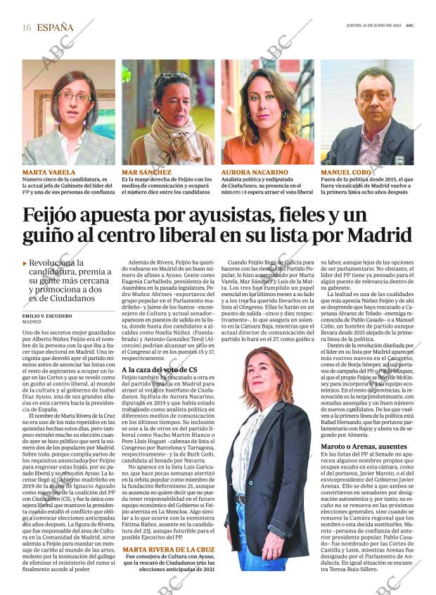 ABC MADRID 15-06-2023 página 16