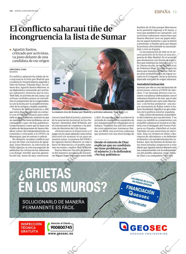 ABC MADRID 15-06-2023 página 19