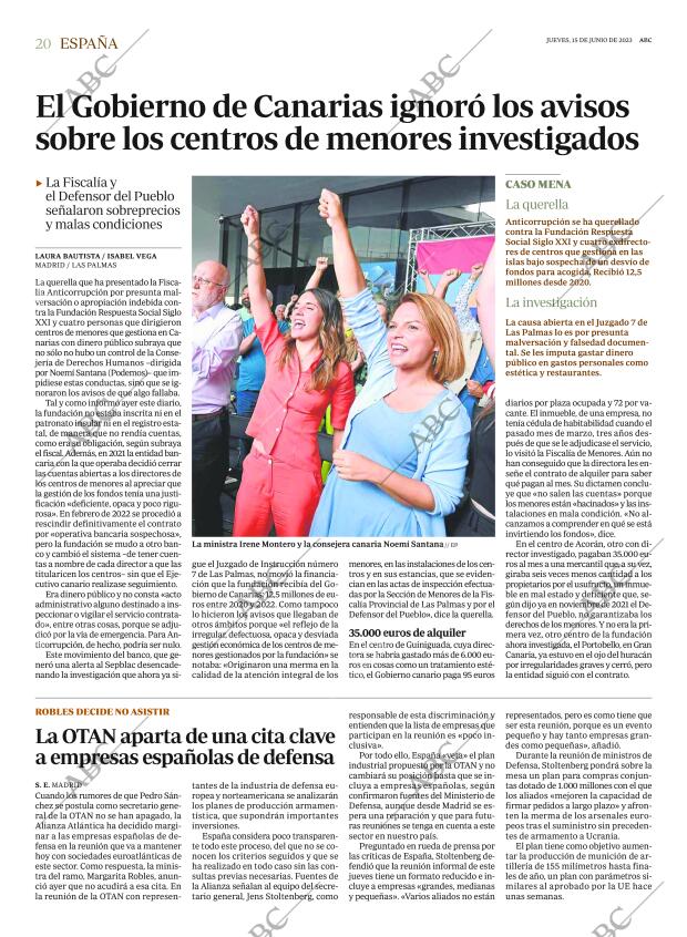 ABC MADRID 15-06-2023 página 20