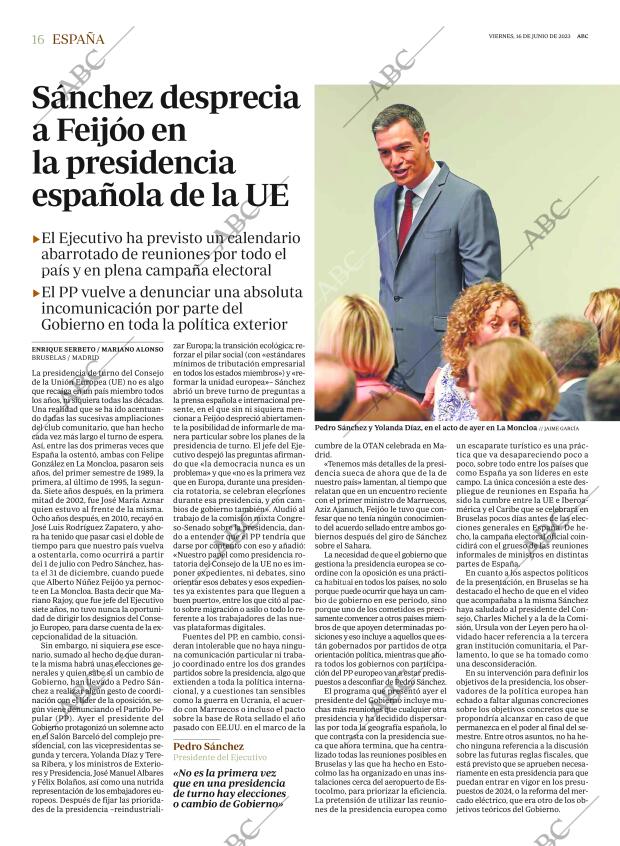 ABC MADRID 16-06-2023 página 16