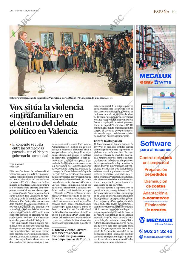 ABC MADRID 16-06-2023 página 19