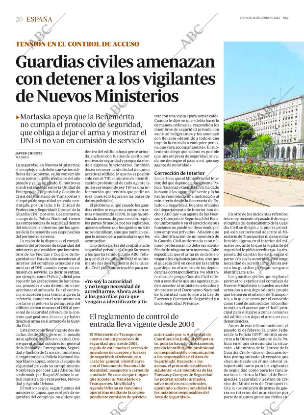ABC MADRID 16-06-2023 página 20
