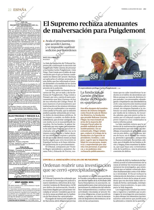 ABC MADRID 16-06-2023 página 22