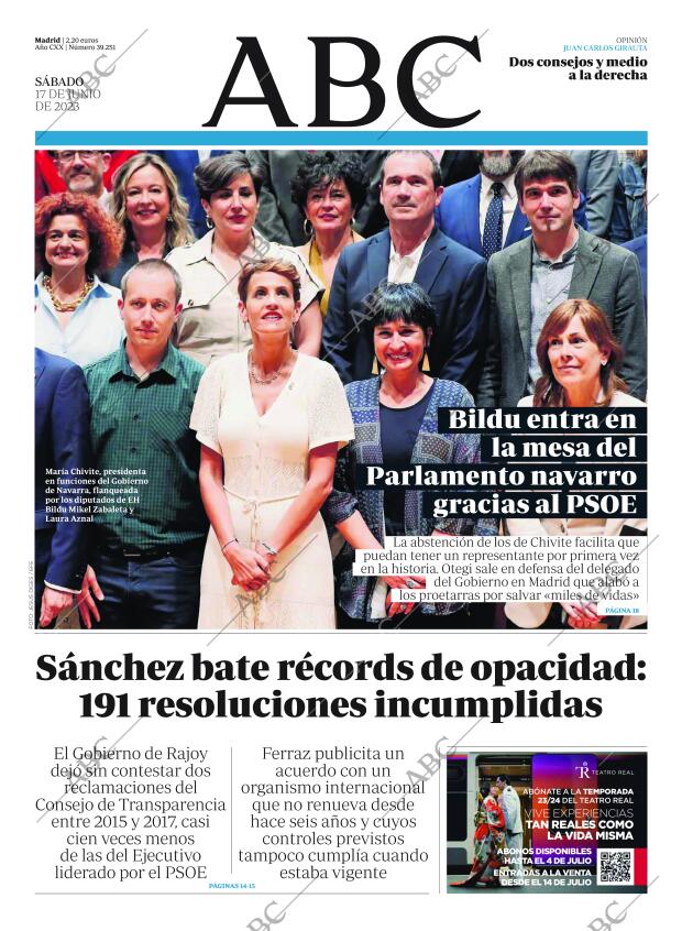 ABC MADRID 17-06-2023 página 1