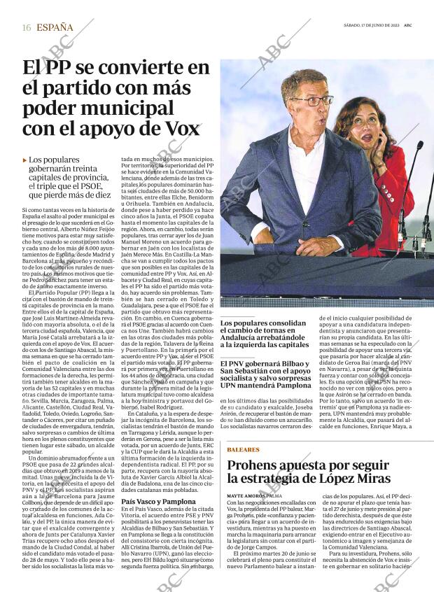 ABC MADRID 17-06-2023 página 16