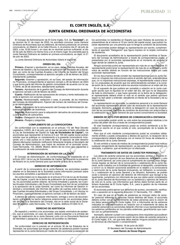 ABC MADRID 17-06-2023 página 33