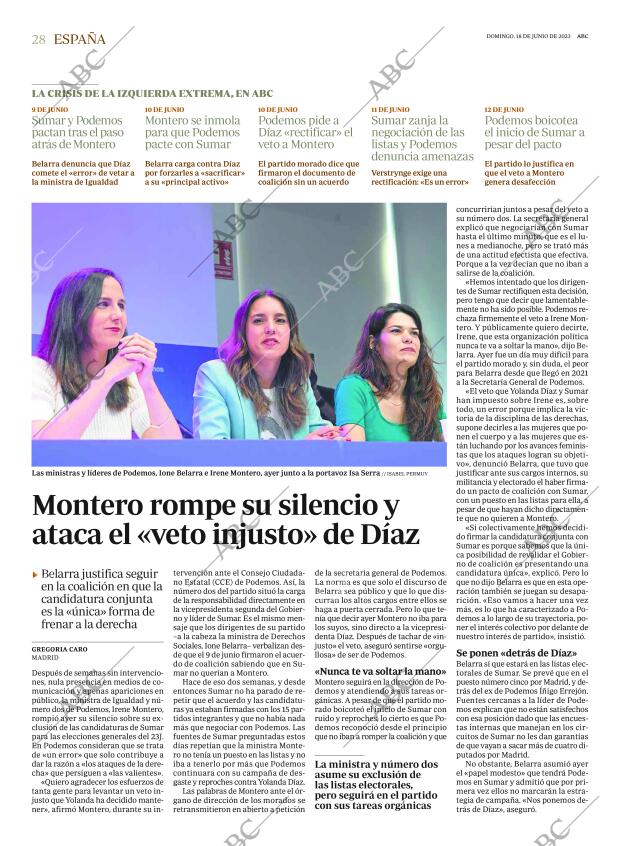 ABC MADRID 18-06-2023 página 28
